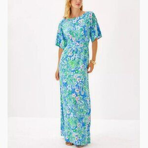 Lilly Pulitzer Parigi Boat Neck Maxi Dress